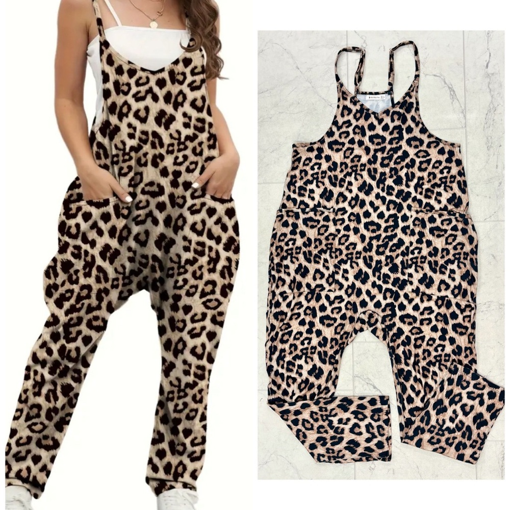 Leopard Print Jumpsuit